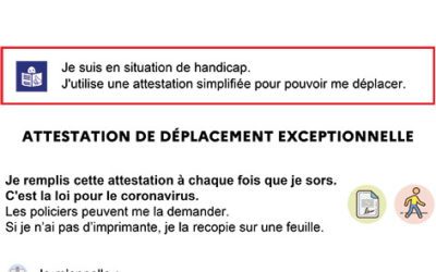 Attestation de déplacement exceptionnelle à télécharger