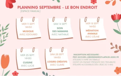 Planning le Bon endroit