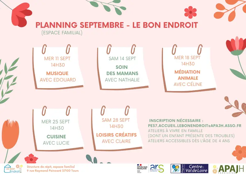 Planning le Bon endroit